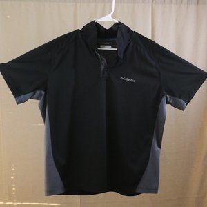Columbia Polo Shirt - Black/Grey - XL